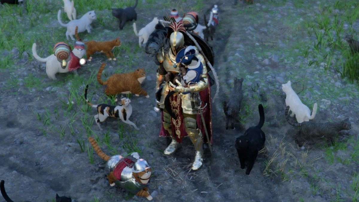 Merah tua Gurun Pemain Adalah Adalah Bangunan A Kucing Tentara — Dan Beberapa Adalah Bahkan Menghormati itu Ingatan dari Milik mereka IRL Kucing Siapa Lulus Jauh