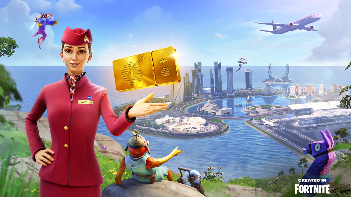 Baru Fortnite Pulau Dibuat oleh Qatar Maskapai penerbangan Memberi Anda A Peluang ke Menang Mingguan Penerbangan Tiket